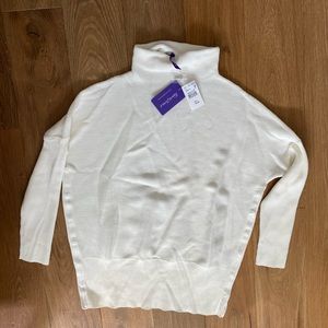 NWT White Seraphine Maternity and Nursing Sweater Sz M